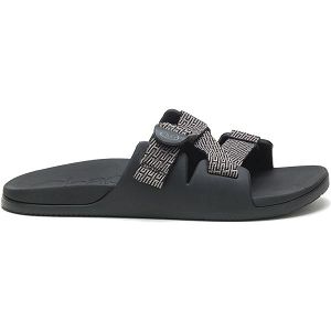 Chacos Chillos Men's Slides Black / White | 4217036-US