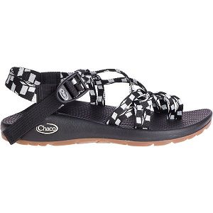 Chacos ZX/2 Classic Women's Z/Sandals Black / White | 5294038-US