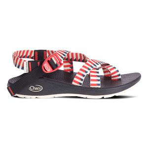 Chacos Z/Cloud 2 Women's Sandals Red / White / Purple | 469538-US