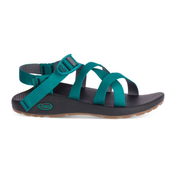 Chacos Banded Z/Cloud Women\'s Sandals Grey / Green | 8407621-US