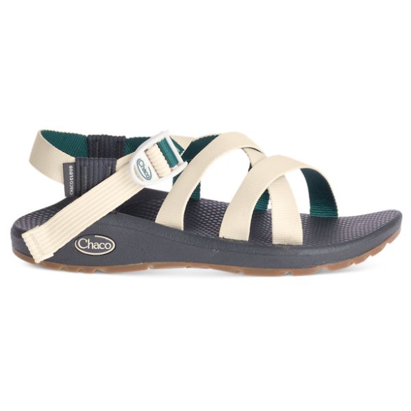 Chacos Banded Z/Cloud Women\'s Z/Sandals White / Green / Black | 1836597-US