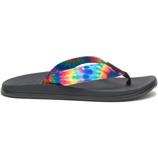 Chacos Chillos Men\'s Flips Black / Multi | 2913647-US