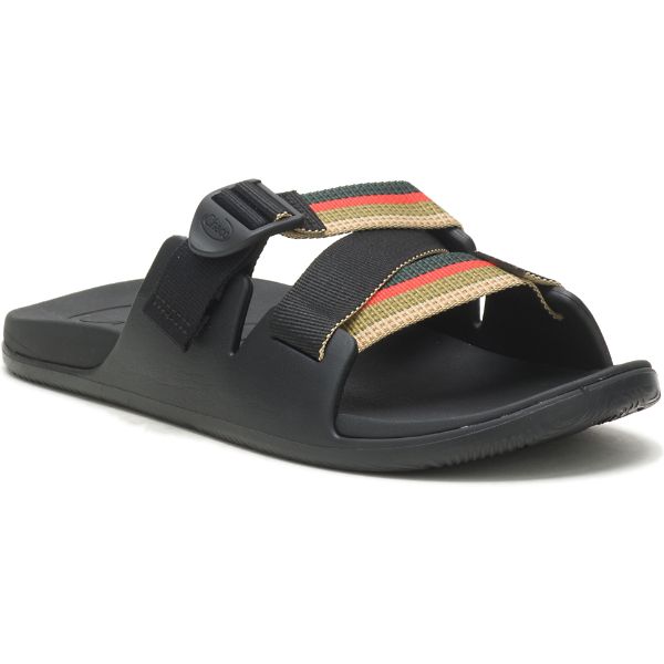 Chacos Chillos Men's Slides Yellow / Orange / Grey | 6847012-US