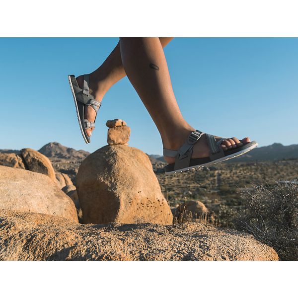 Chacos Lowdown Women's Sandals Grey | 1579203-US