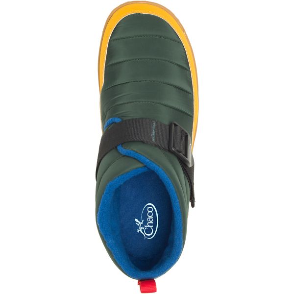 Chacos Ramble Puff Linear Men's Sneakers Green / Yellow | 3087691-US