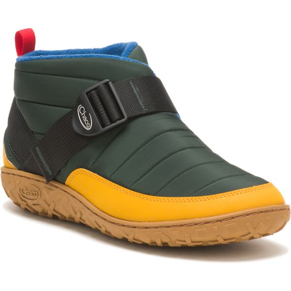 Chacos Ramble Puff Linear Men's Sneakers Green / Yellow | 3087691-US