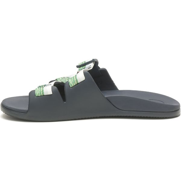 Chacos Thomas Rhett Chillos Men's Slides Grey / Green | 9152608-US