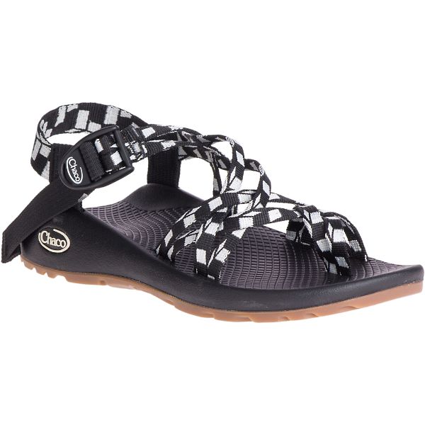 Chacos ZX/2 Classic Women's Z/Sandals Black / White | 5294038-US